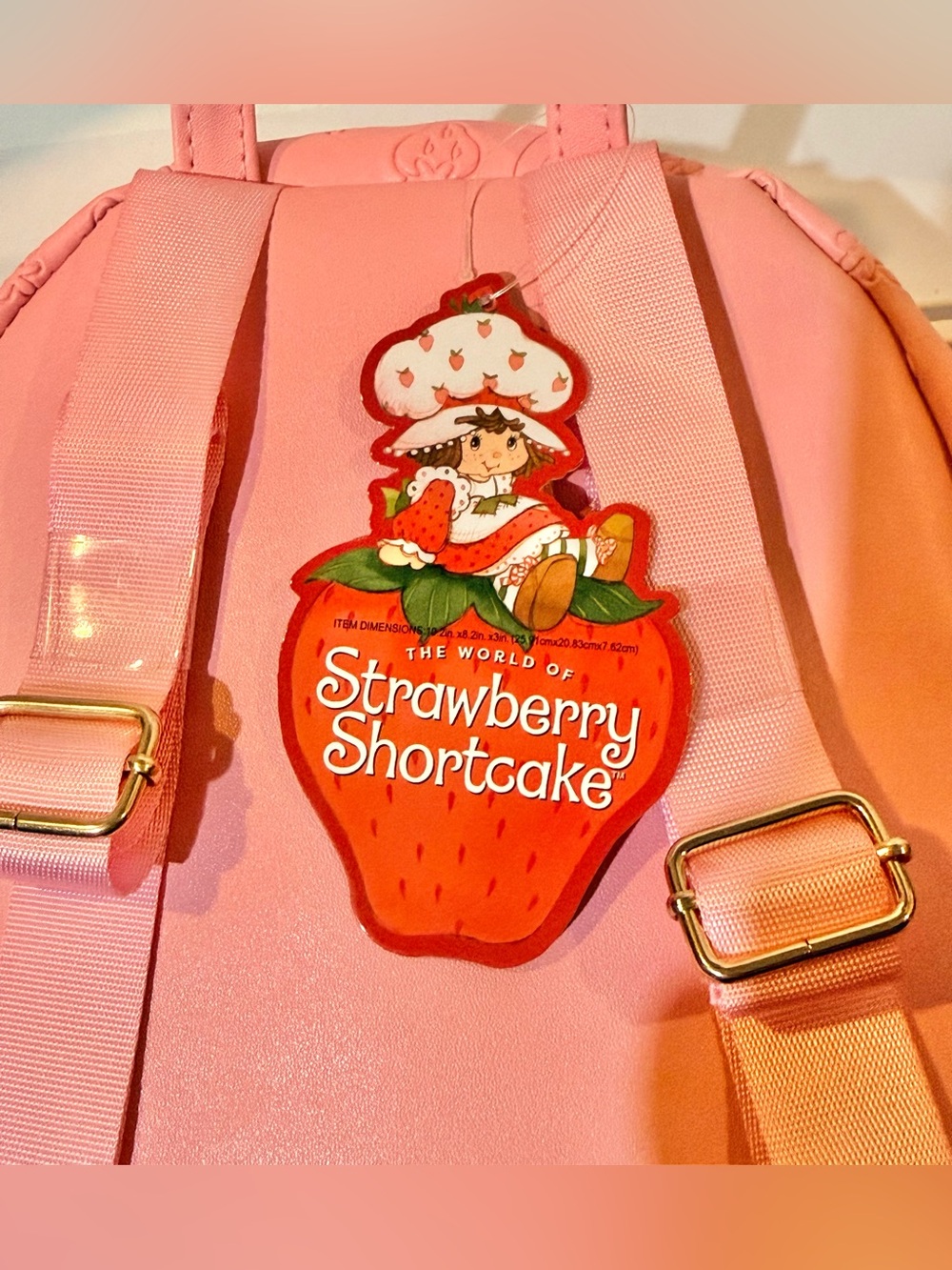 Strawberry Shortcake Mini Backpack with Adjustable Straps BNWT - Picture 9 of 10